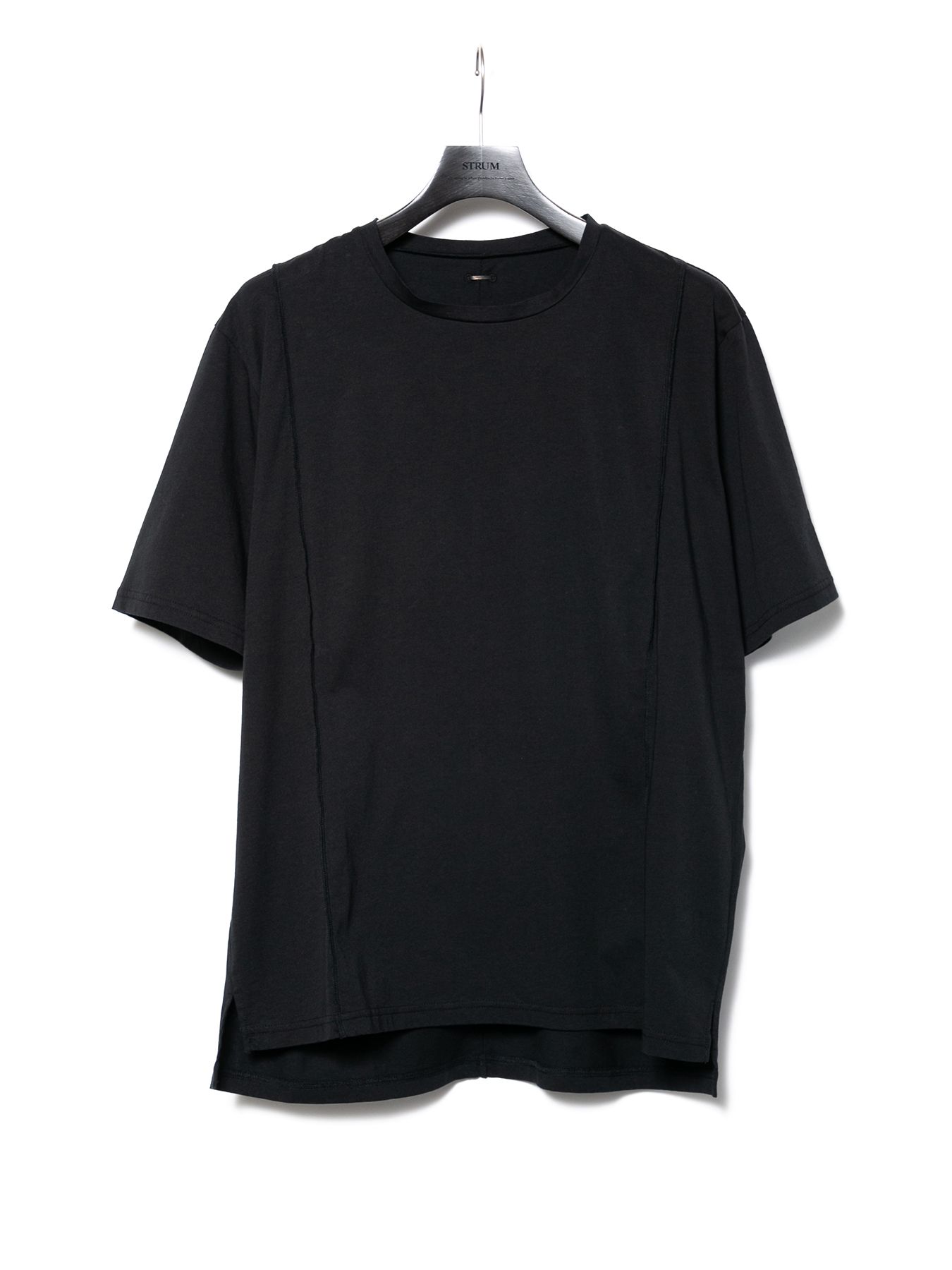 【予約品 10月12日(日) 締切】72/T Organic Cotton High Twisted Single Jersey Oversize Crew Neck T-shirt / 72/T オーガニックコットン 強撚 天竺 オーバーサイズ クルーネック Tシャツ / ブラック