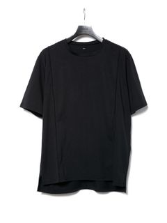 【予約品 10月12日(日) 締切】72/T Organic Cotton High Twisted Single Jersey Oversize Crew Neck T-shirt / 72/T オーガニックコットン 強撚 天竺 オーバーサイズ クルーネック Tシャツ / ブラック