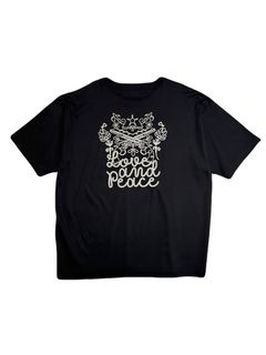 ROPE CROSSGUN TEEバックプリント / BLACK / ブラック