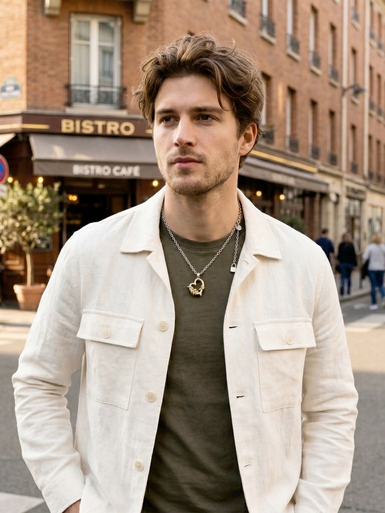 《受注生産》BRASS THORNY HEART #2 STAINLESS NECKLACE / ブラスソーニーハートステンレスチェーンネックレス / 注文から1～3週間後入荷予定