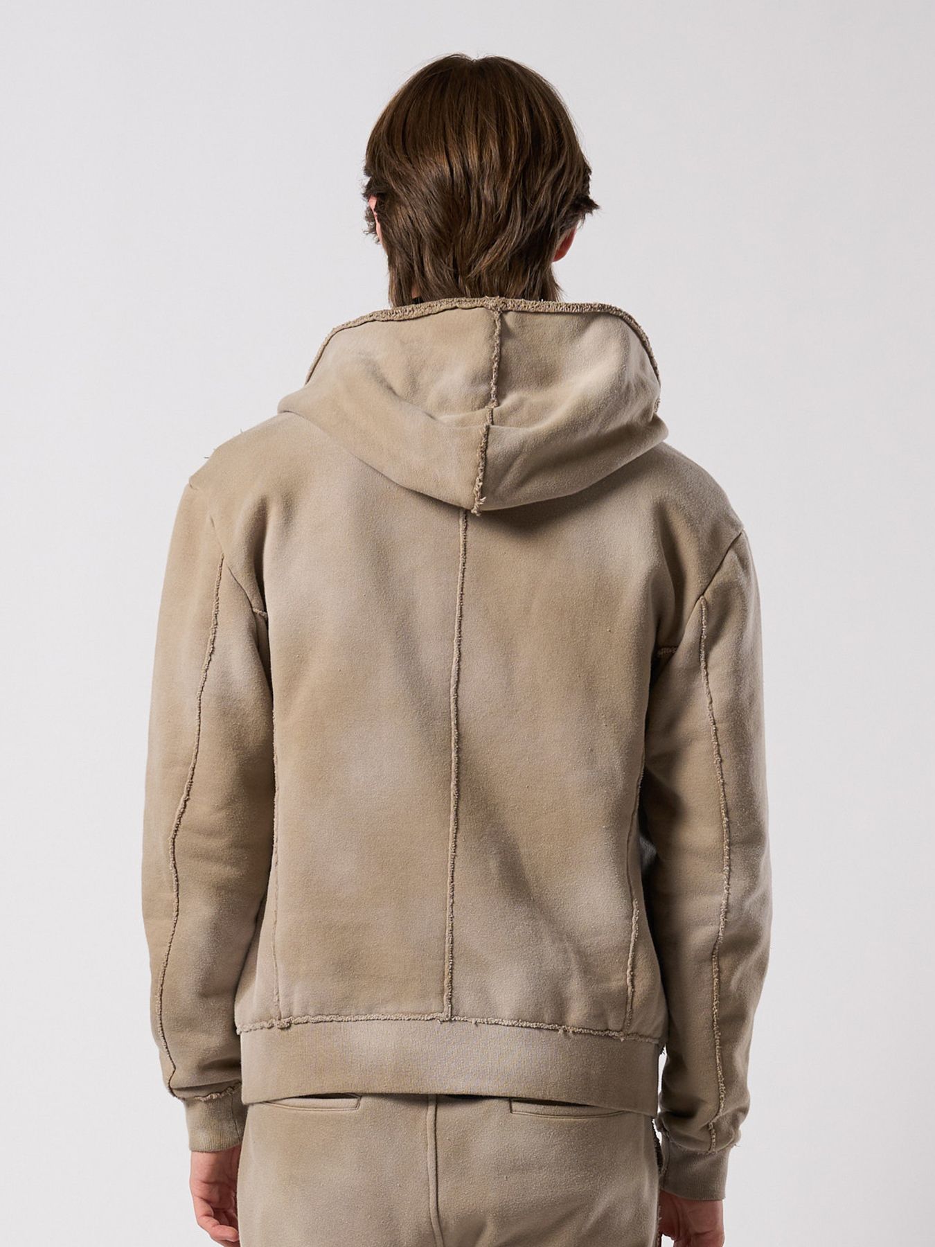 【予約品 4月19日(日) 18時締切】fade zip-up hoodie / フェード ジップアップ フーディー / フェードベージュ
