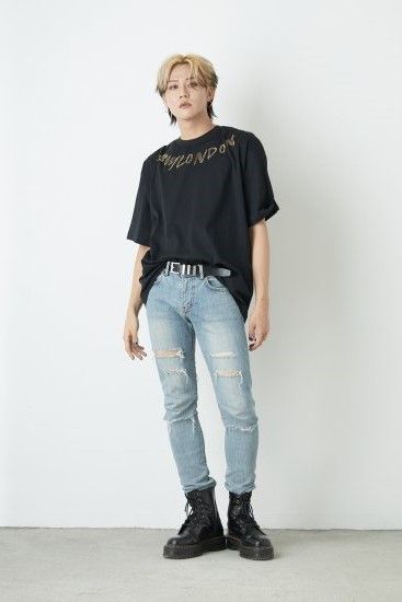 RHINESTONE BOY EAGLE CLASSICAL ラインストーンT-SHIRTS/  ブラック 【BOY LONDON】
