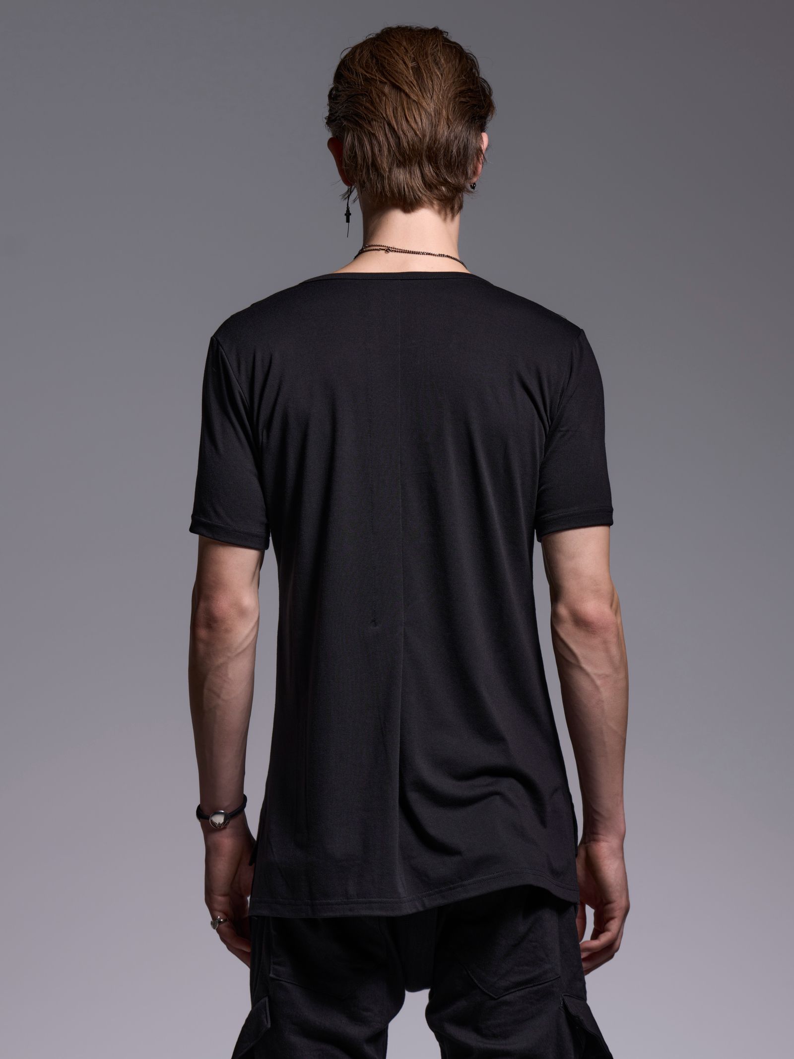 【予約品 1月4日(日) 締切】CutFrill-T / カットフリルTシャツ / ブラック