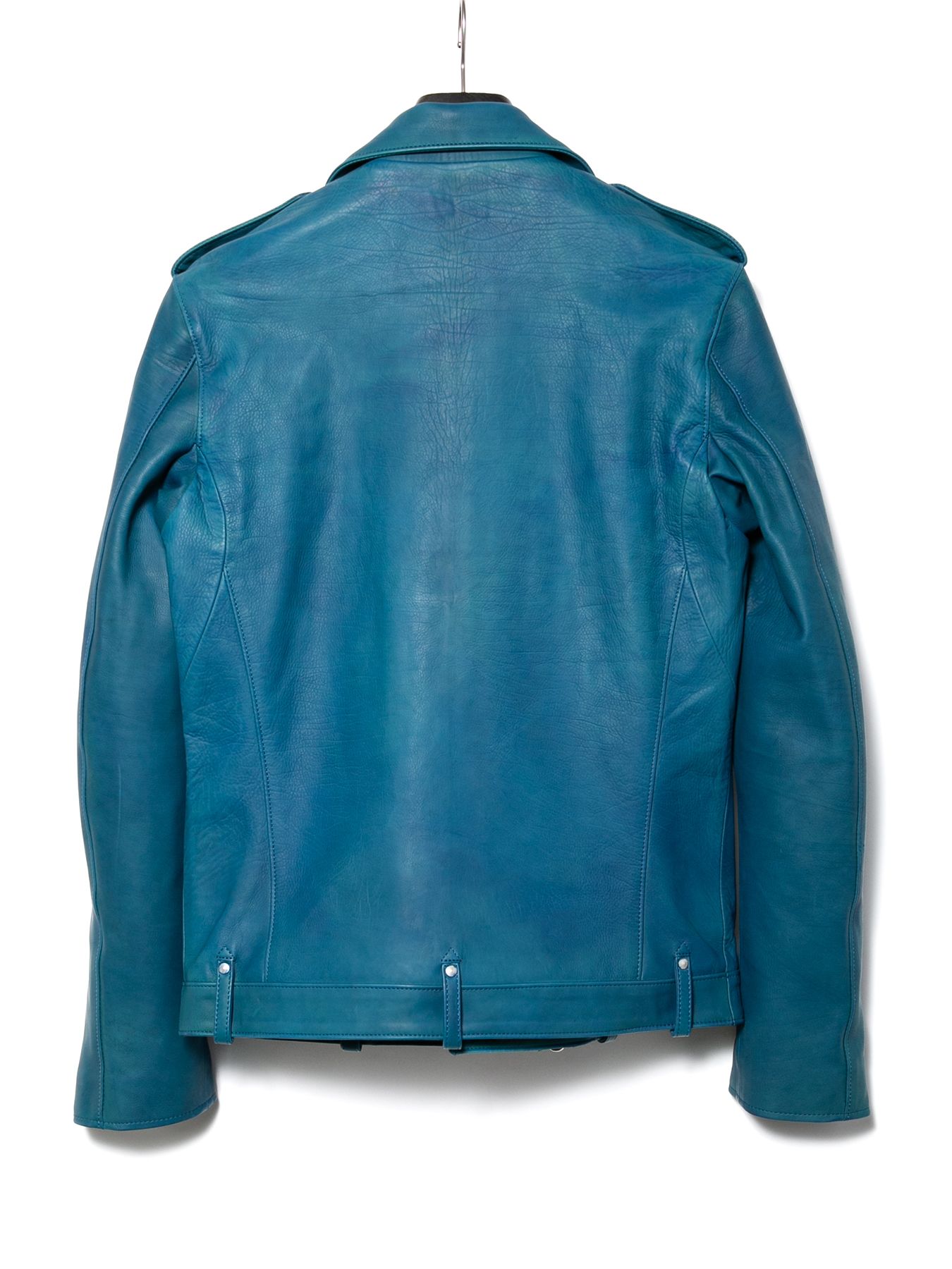 【予約品 10月12日(日) 締切】Hybrid Vegetable Tanned Calfskin Garment Burning Dyed Double Riders / ハイブリッド タンニン鞣し カーフスキン 燃焼製品染めダブルライダース / ROM