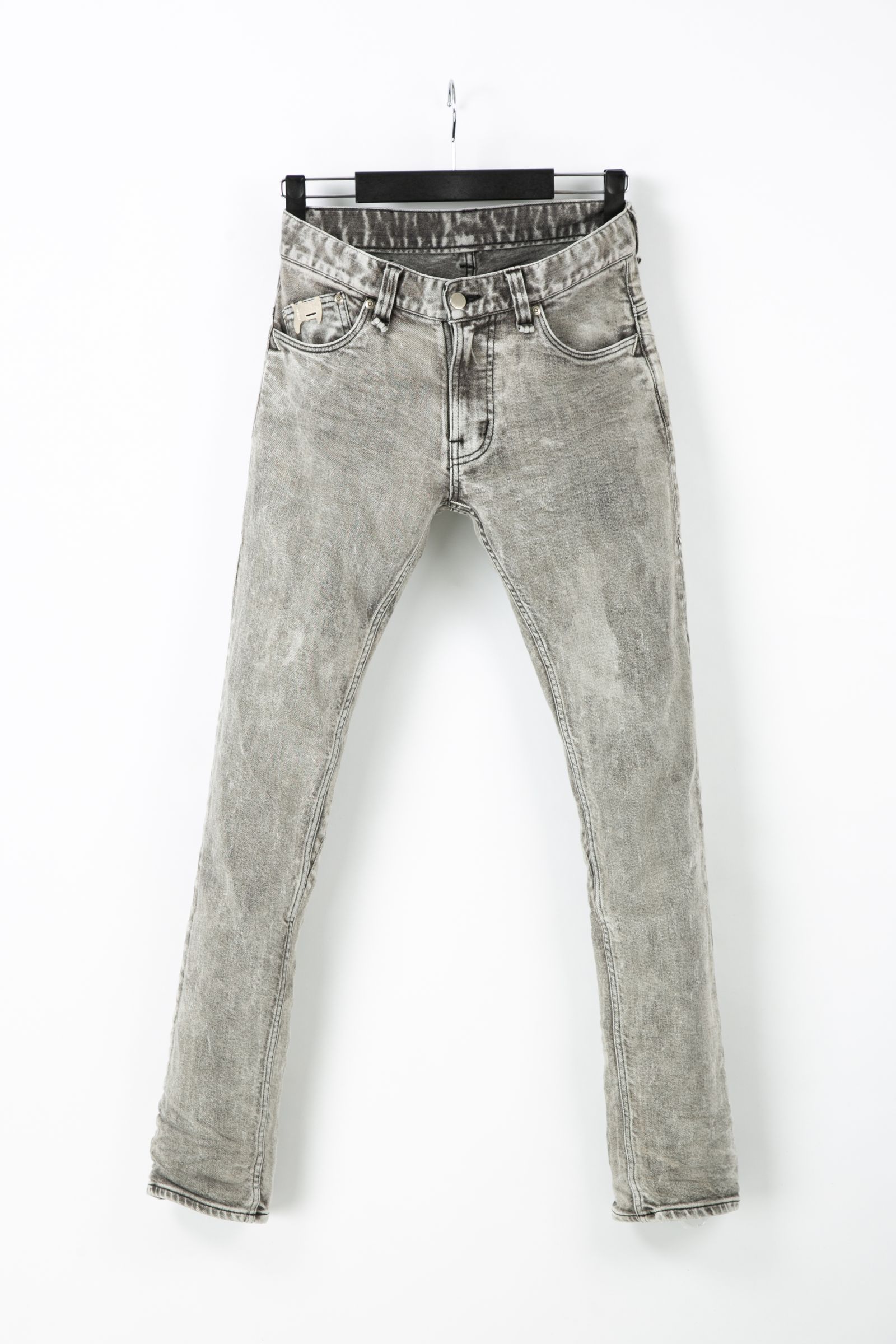 【予約品】 11oz オーガニックコットン ストレッチデニム タイトストレート ケミカルエコブリーチ / WHITE 【STRUM】 《1月下~2月上 入荷予定》