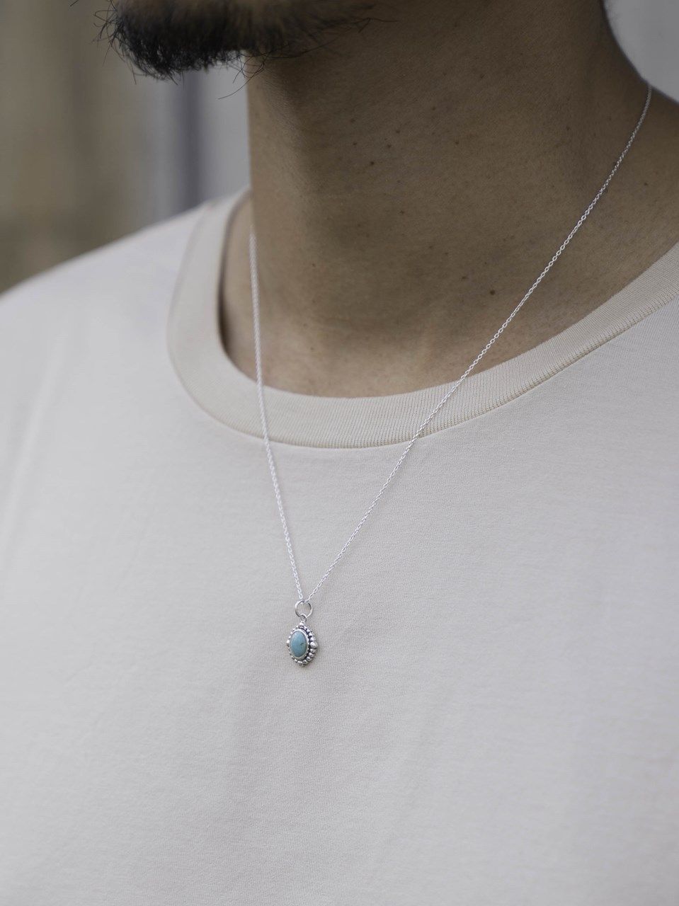 《予約品 》 STONE CHARM NE  / ネックレス / ターコイズ 【Iroquois.SENTI】