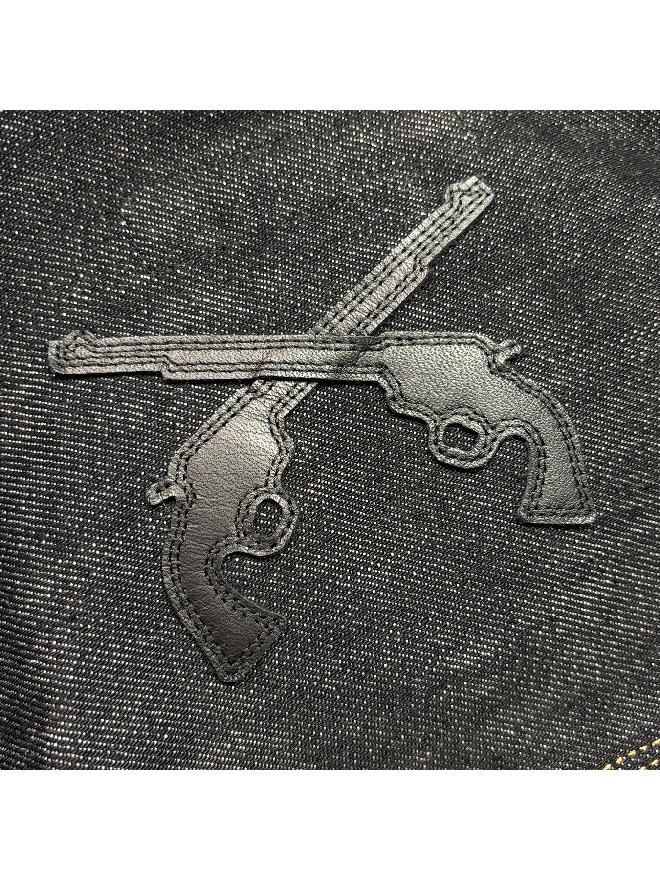 【予約品 8月23日(日) 締切】11.5oz DENIM JK/PAT / レザーパッチ / ブラック