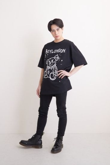 PUNK BEAR T-SHIRTS Tシャツ / BLACK 【BOY LONDON】