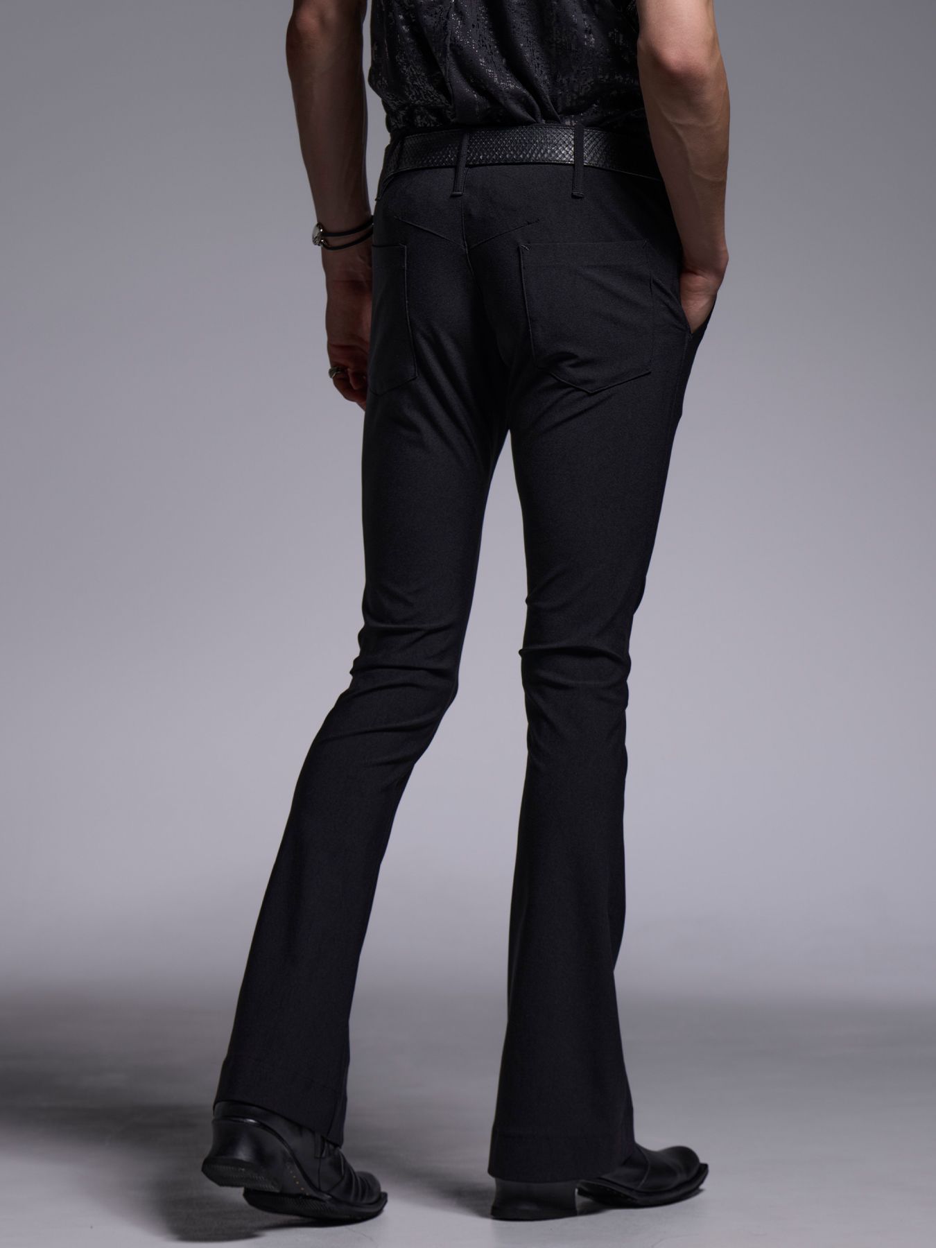 Flare Skinny Slacks / フレアスキニースラックス / ブラック