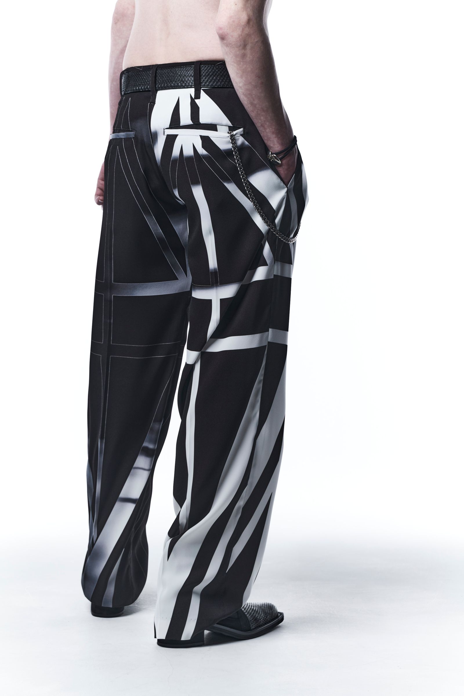 《予約品》 WideSlacks スラックス UNION JACK / Black&White 【kiryuyrik】 9月入荷予定