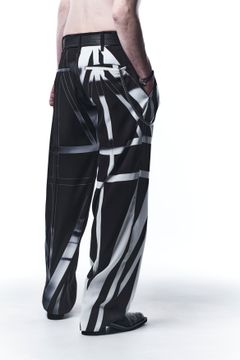 《予約品》 WideSlacks スラックス UNION JACK / Black&White 【kiryuyrik】 9月入荷予定