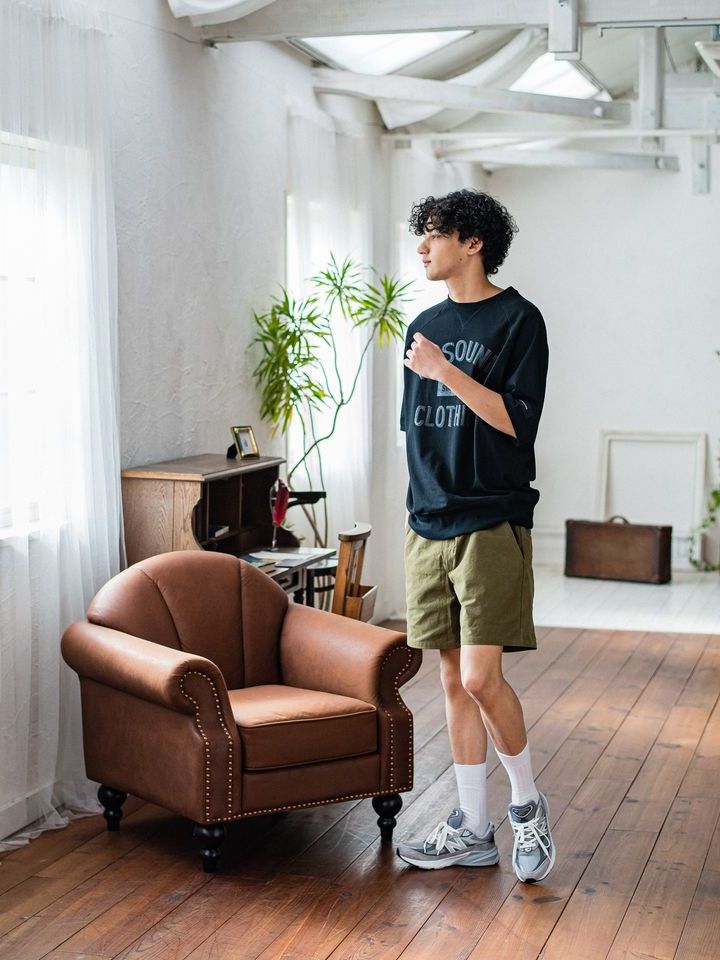 《予約品3月3日18：00締め》 college half sleave / ハーフスリーブT / ブラック