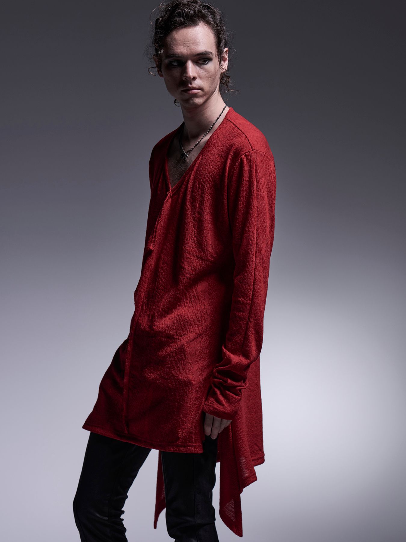 【予約品 7月13日(日) 締切】Flare Frill T-Shirt / フレアフリルTシャツ / レッド