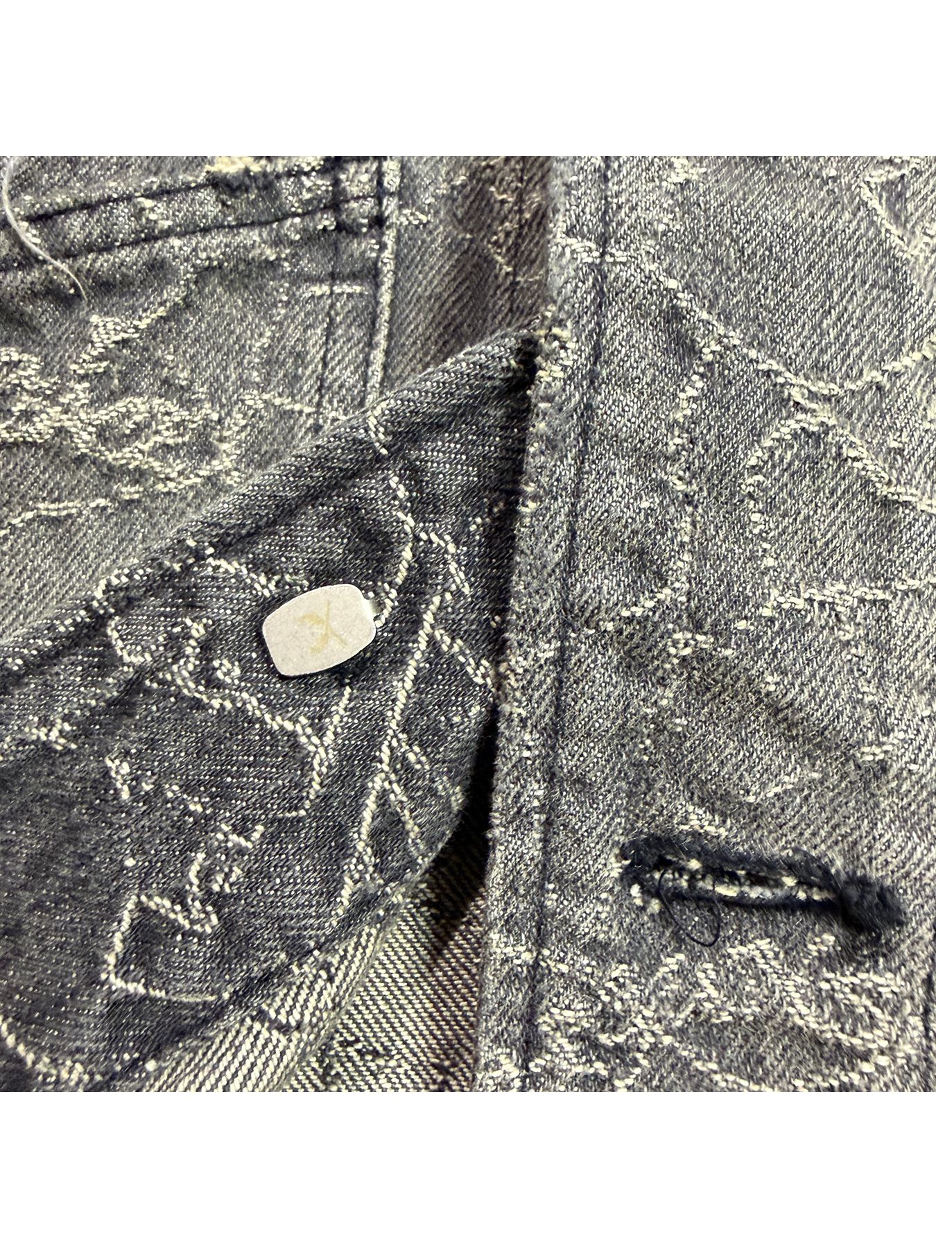 【予約品 3月9日(月) 18:00 締切】SPIDER JAQ DENIM JKT / スパイダー ジャガード デニム カバーオールジャケット / ブラック