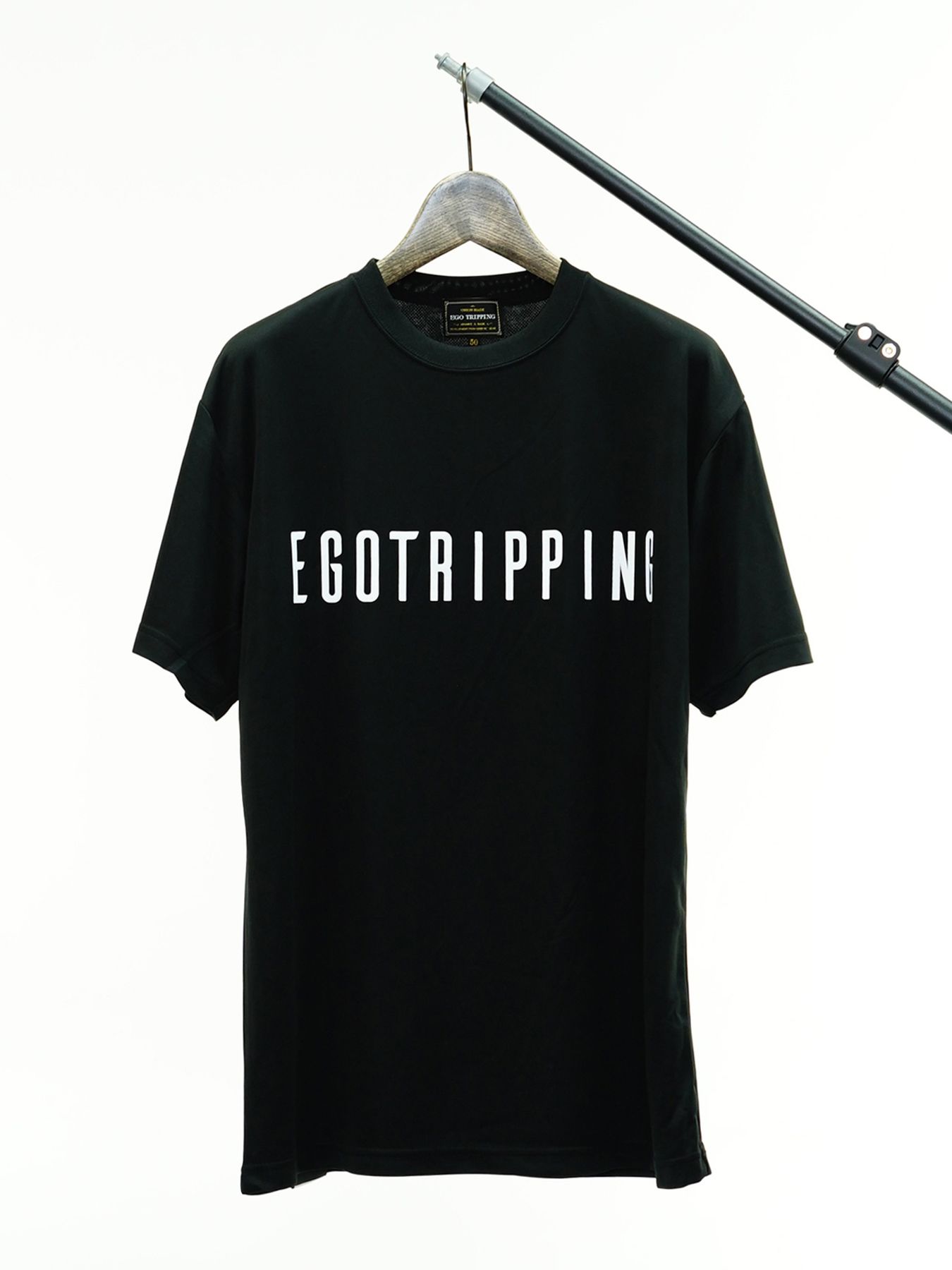 EGO TRIPPING TRAINING TEE / トレーニングウェア / ブラック×ホワイト