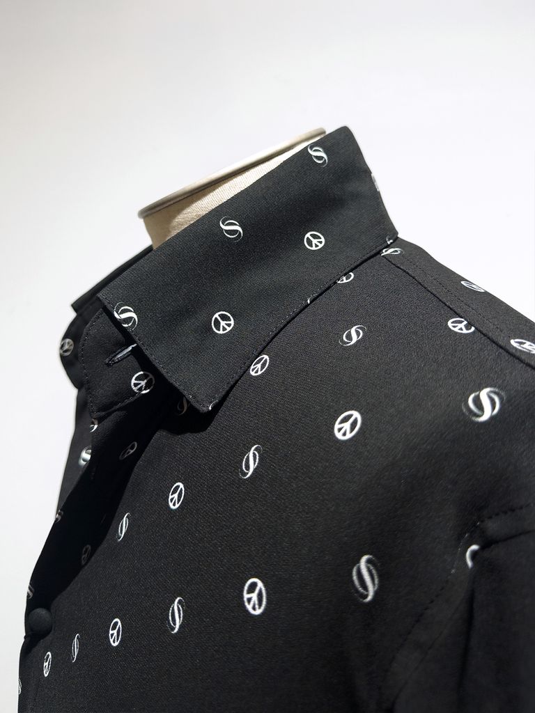 THE ONENESS - Peace Dot Flare Shirt / ピースドット フレアシャツ