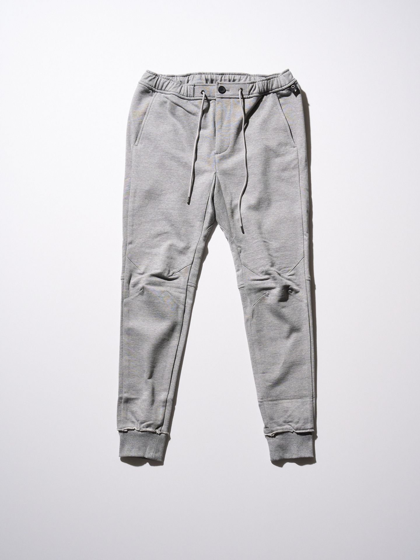 【予約品9月19日 10時締め】 basic rib sweat pants / スウェットパンツ / グレー