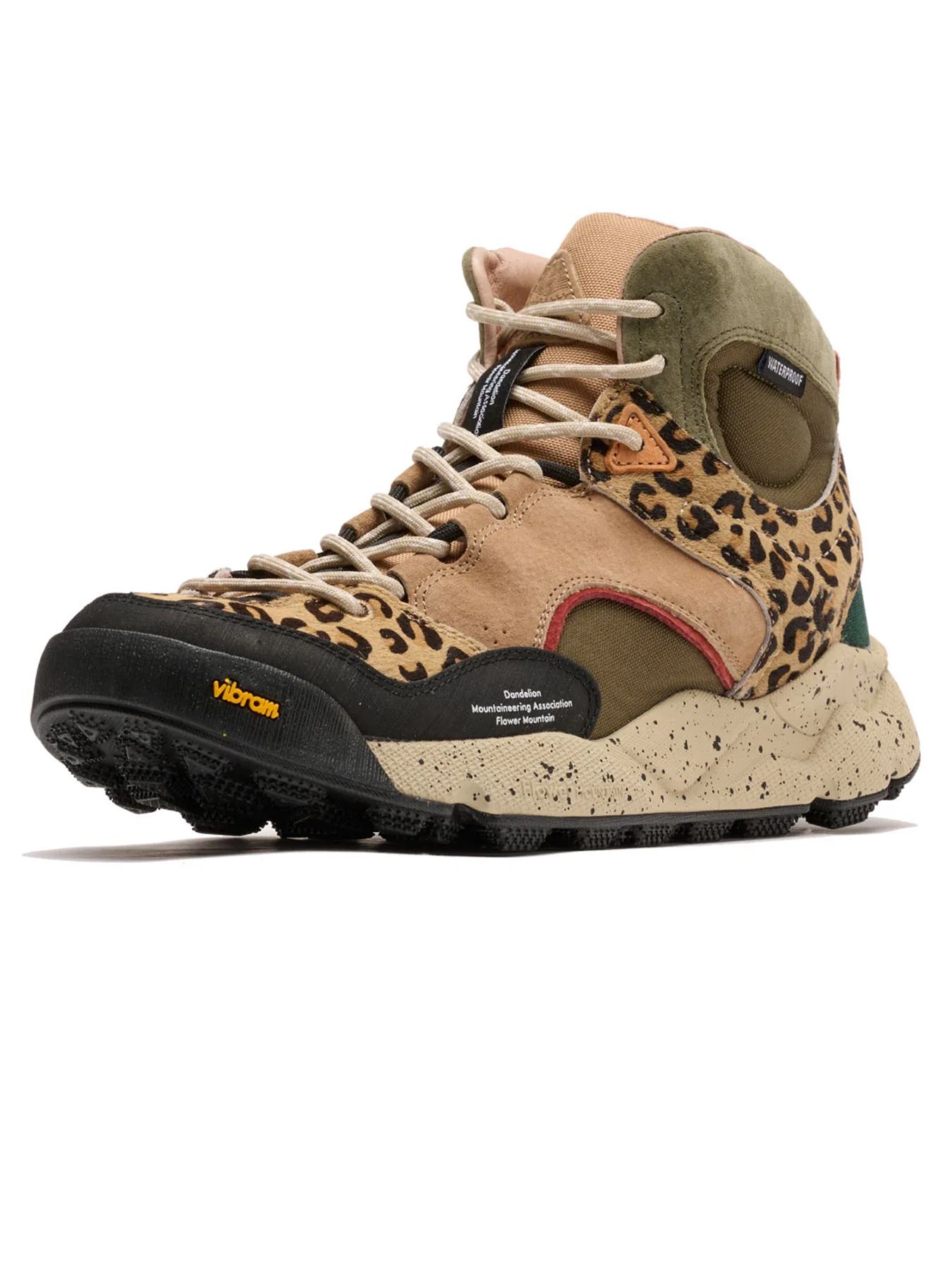 【プレミアムセレクト】BACK COUNTRY HI / ハイカットスニーカー / Camel-Khaki-Leopars / FM66H-1-025