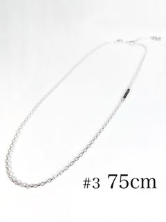 《受注生産》CHAIN NECKLACE #3 with GODSIZE® I.D. TAG 75 / ゴッドサイズ® #3 I.D.タグネックレスチェーン75 / 注文から2～3週間後入荷予定