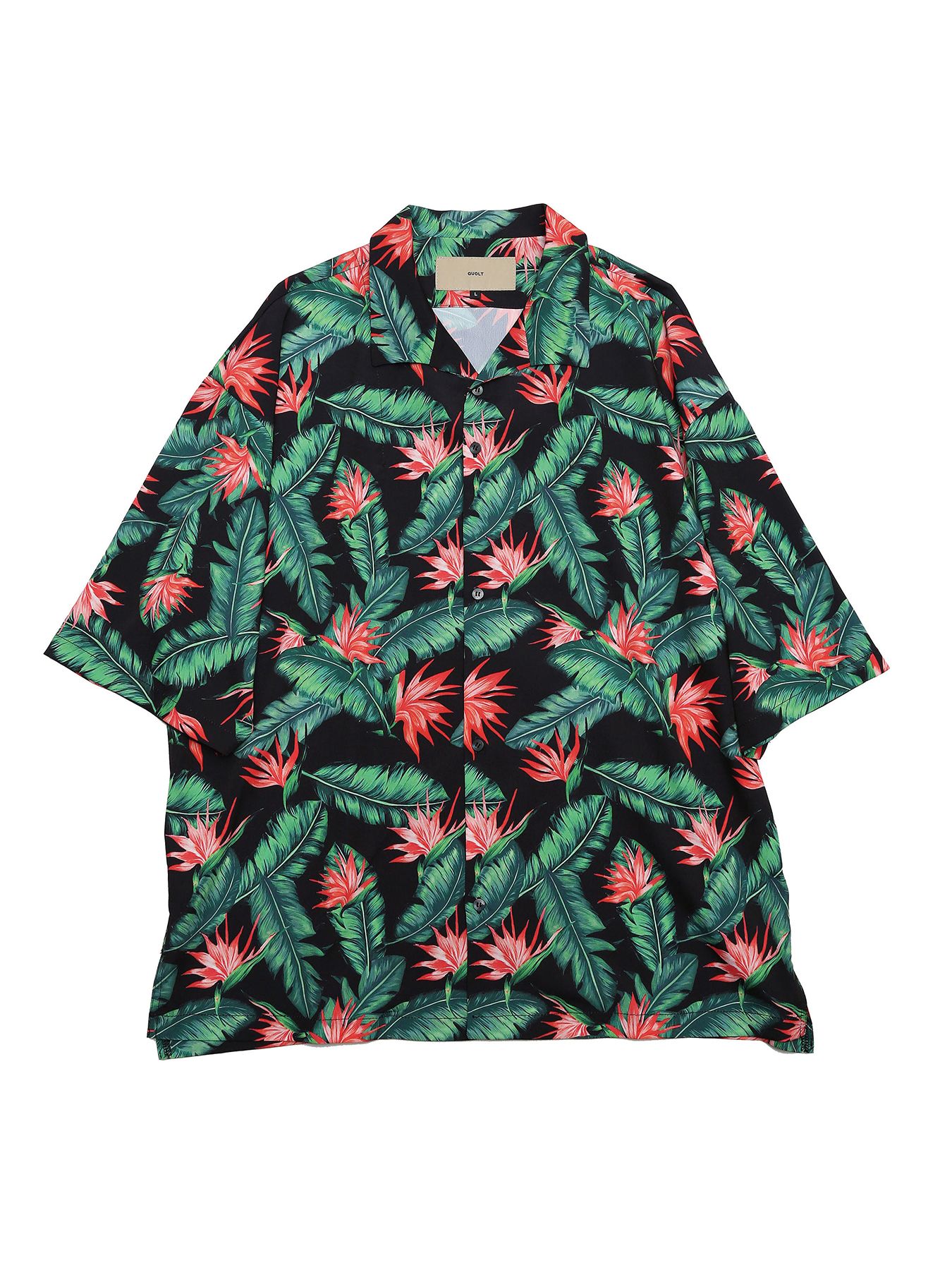 OVERTONE SHIRTS / オーバートーンシャツ / ブラックグリーン【QUOLT】