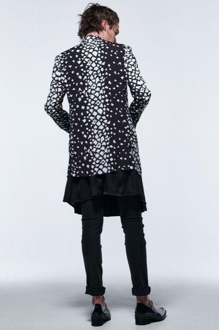 《予約品》 LayeredPeackedJacket / ブラックレオパード 【kiryuyrik】 2023年3月以降入荷予定