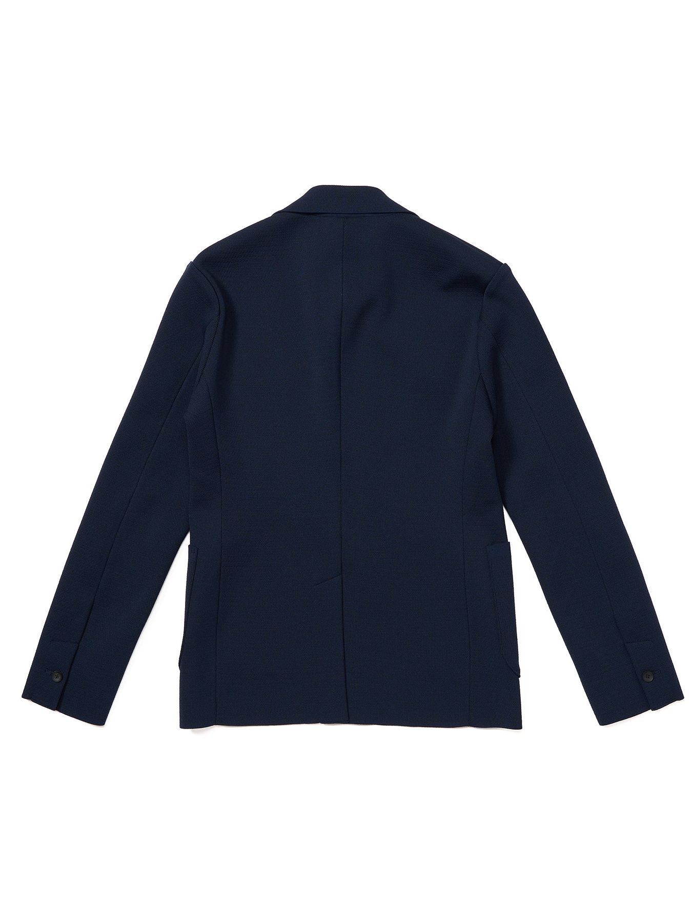 【予約品 9月23日(火) 締切】function knit jacket (jacquard check) / ファンクションニットジャケット (ジャガードチェック) / ネイビーチェック