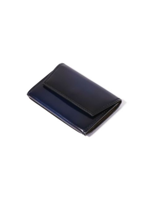 YUHAKU　ユハク　yuhaku アニリンコードバン　ブラウン 未使用に近い 新品】 YUHAKU 二つ折り財布 純札入れ ブラウン 水染め コード