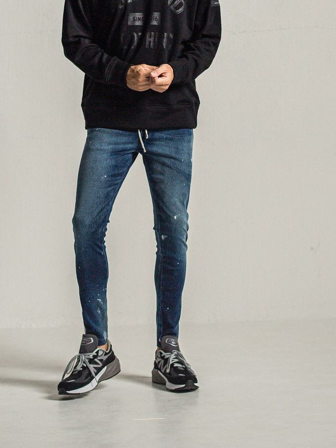 《予約9月1日18時締め》 EX denim jersey  BLINDLINE   PT  / ラインパンツ / ディンドブルー