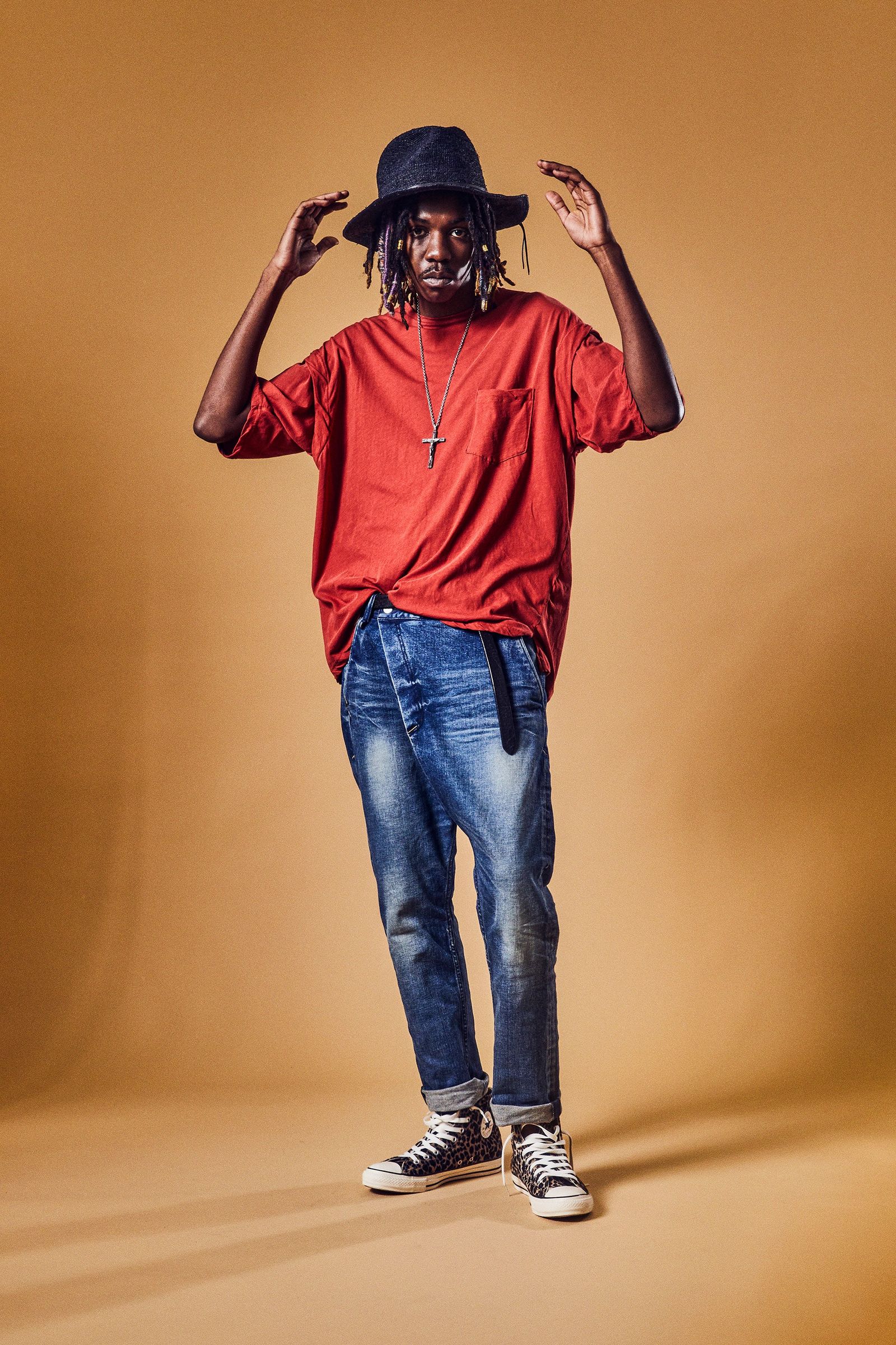 12.5oz Organic Cotton Stretch Over Lap Tight Straight Jeans / インディゴ 【STRUM】