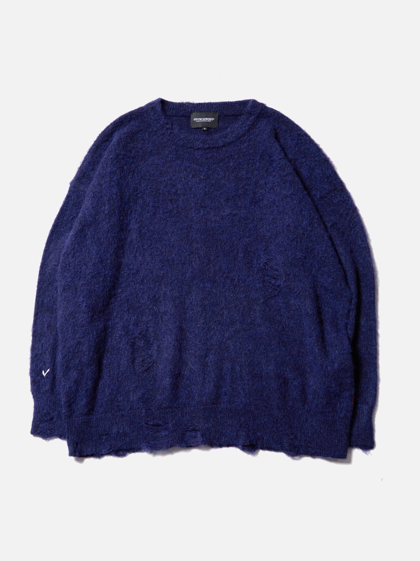 NANCY MOHAIR / モヘア クルーネックニット / NAVY