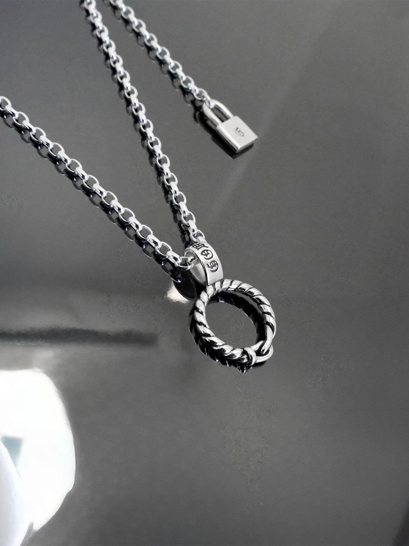 《受注生産》CRUX RING #1 NECKLACE with GODSIZE® I.D. TAG / クラックス・リング #1ネックレス ゴッドサイズ® I.D.タグ / 注文から1～2週間後入荷予定