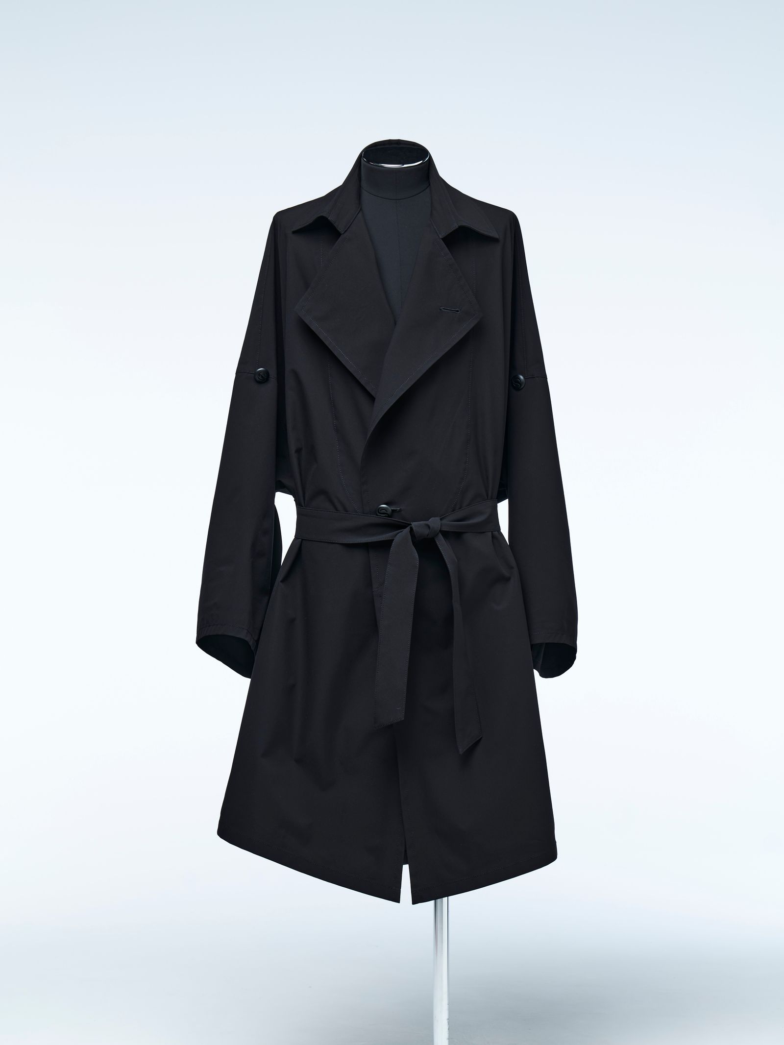 《予約品4月23日18時締め》 HAORI-TrenchCollar / カーディガン  / ブラック 【THE ONENESS】 7月中入荷予定