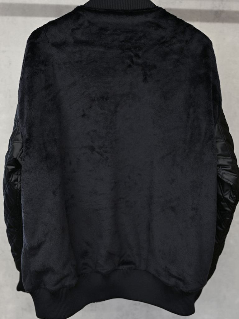 《予約品》 BOA OVER  VARSITY JACKET  / ボアスタジャン / ブラック