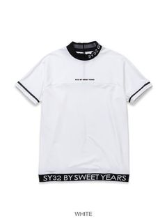 TONAL DRY MOCK NECK / ブラック 【SY32 by SWEET YEARS GOLF】