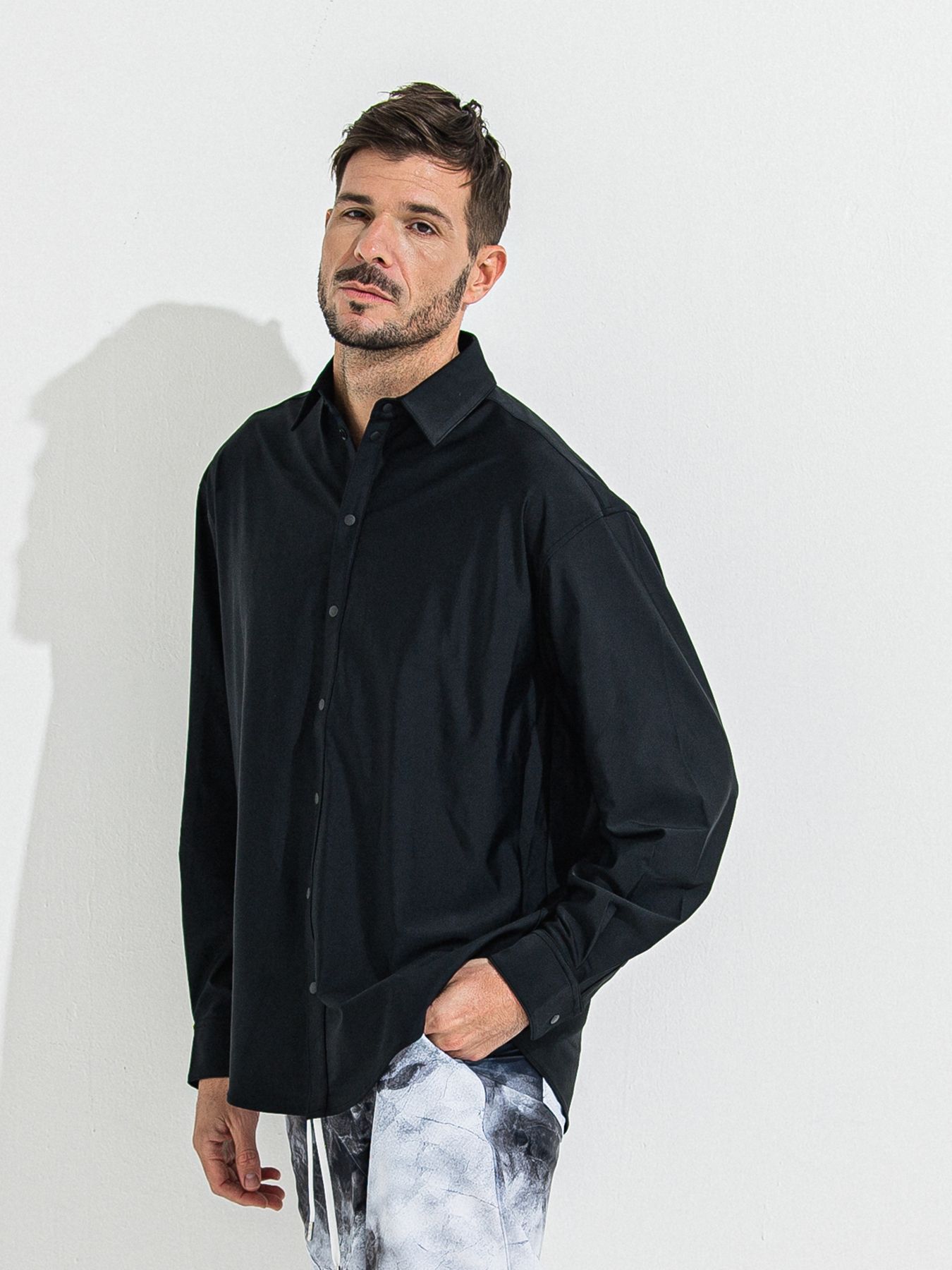 【予約品 】RASH JACK SHIRTS / ラッシュガード ジャックシャツ / ブラック