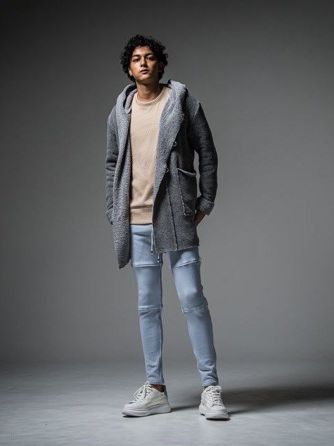 《予約品》 BOA Hoodie coat / ウールボアコート / グレー 【RESOUND CLOTHING】 RC30-C-007