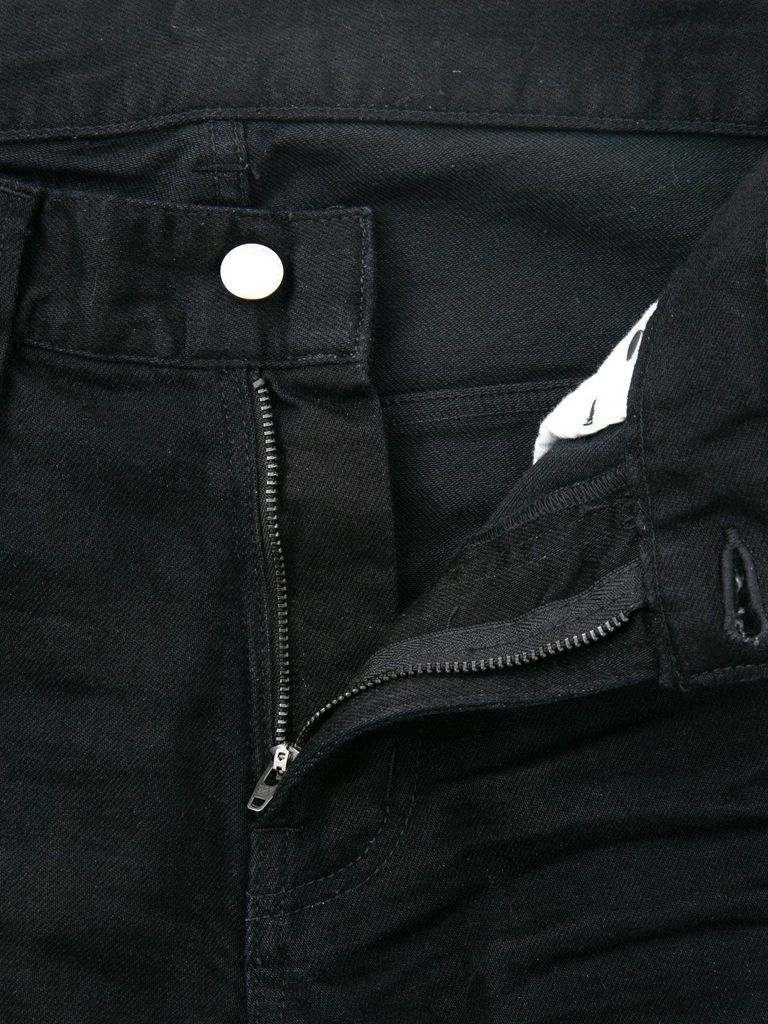 12.5oz Organic Cotton Stretch Denim Tight Straight Jeans / 12.5oz オーガニックコットン ストレッチデニム タイトストレート  / TIGHT JOE / ブラック ワンウォッシュ