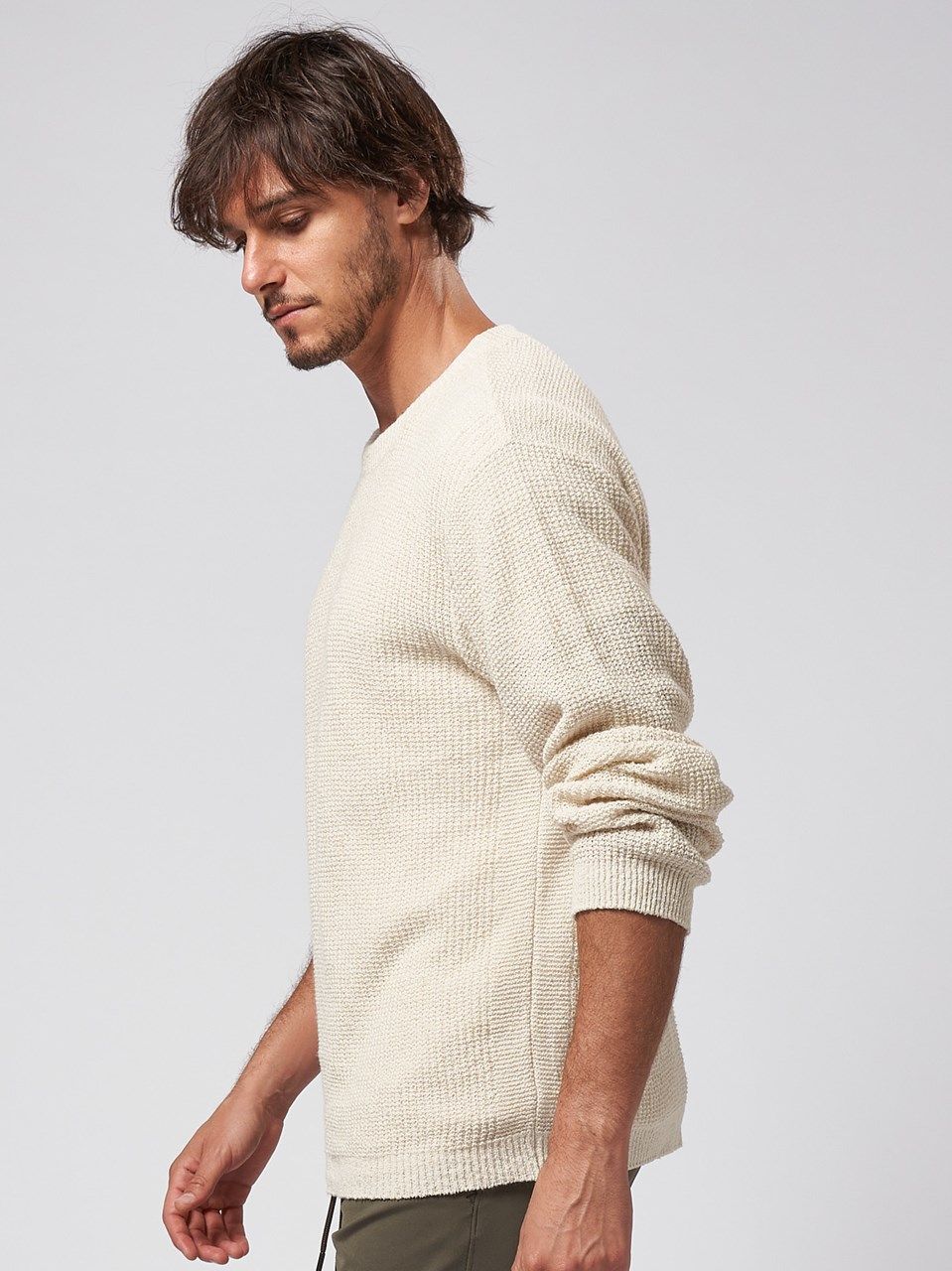 《予約品》 boucle summer knit  / サマーニット / ホワイト