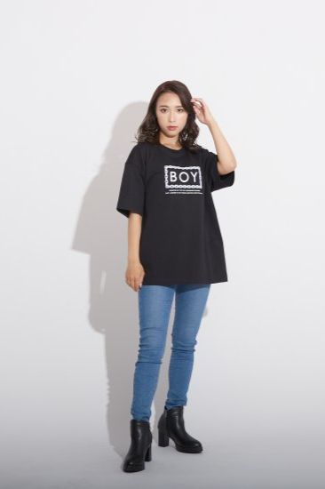 CHAIN DESIGN TEE/ ブラック 【BOY LONDON】