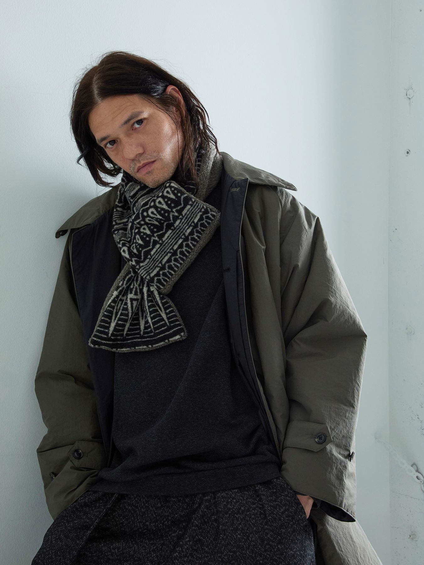 【予約品 】DUALWOOL / ネックウォーマー / グレー