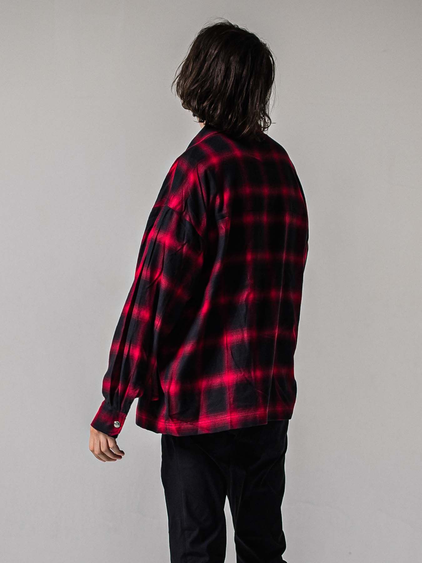 【予約品 11月16日(日) 締切】50s CHECK JK / オンブレチェック シャツジャケット / レッド