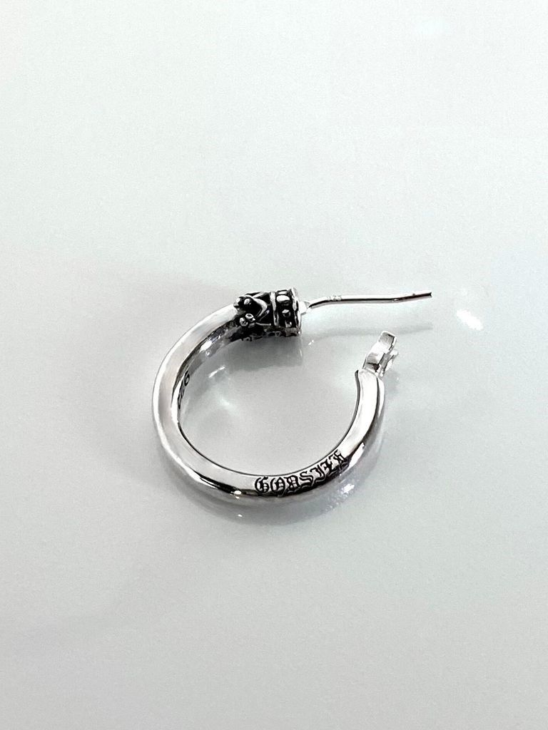 《受注生産》 CROWN HOOP [LARGE] ピアス / 注文から2～3週間後入荷予定