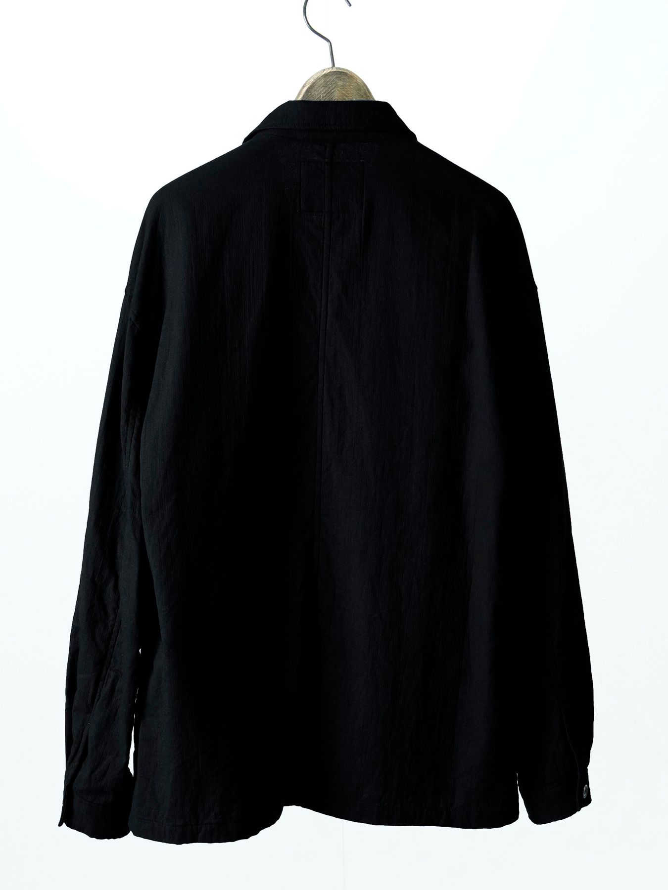 【予約品 11月9日(月) 締切】FEATHERALL / Wガーゼ カバーオール / ブラック