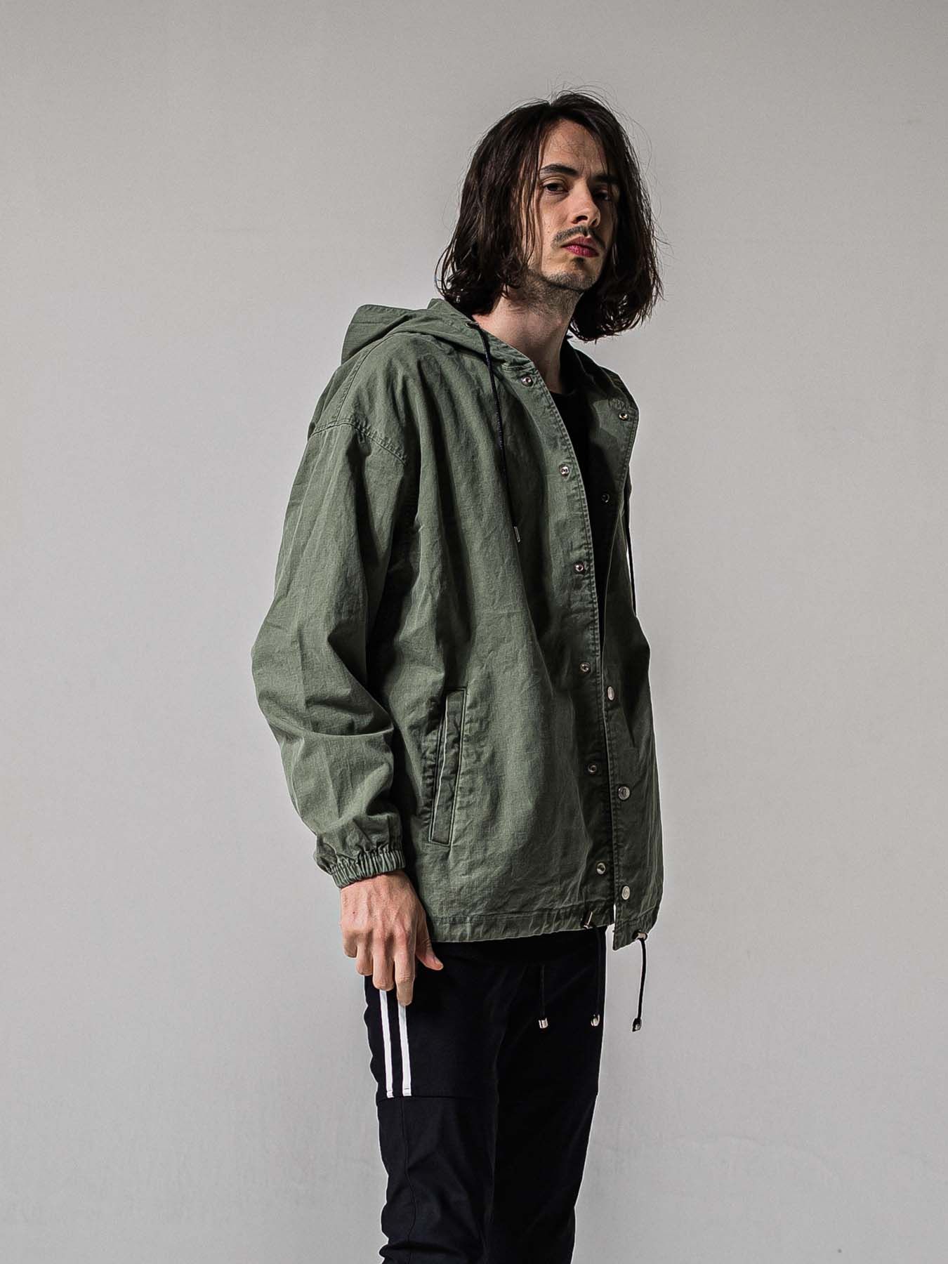 【予約品 11月16日(日) 締切】COACH HOODIE / コーチジャケットパーカー / カーキ