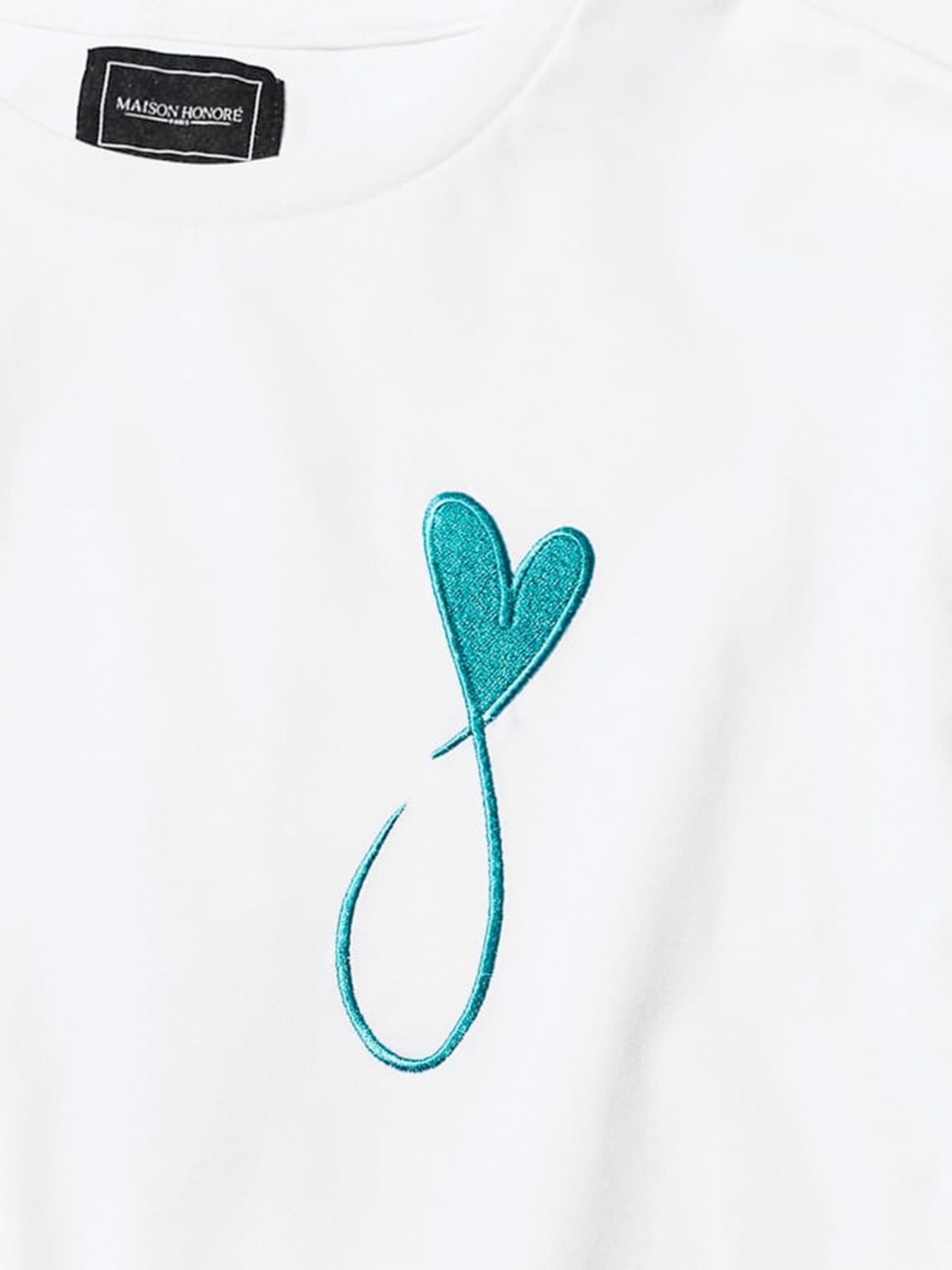 Tiphanie Big Logo T-Shirt / ホワイト×ブルー