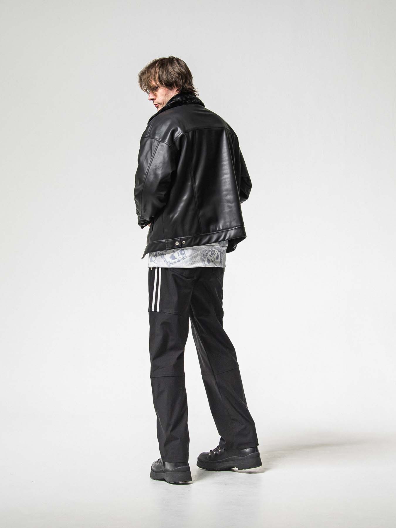 【予約品 8月31日(日) 締切】Johnson LINE HEAT PT / ジョンソン ラインヒートパンツ / ブラック×ホワイト