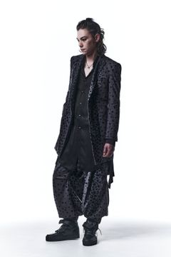 《予約品》 PeackedLongJacket テーラードジャケット LeopardSuede / Grey 【kiryuyrik】 10月入荷予定