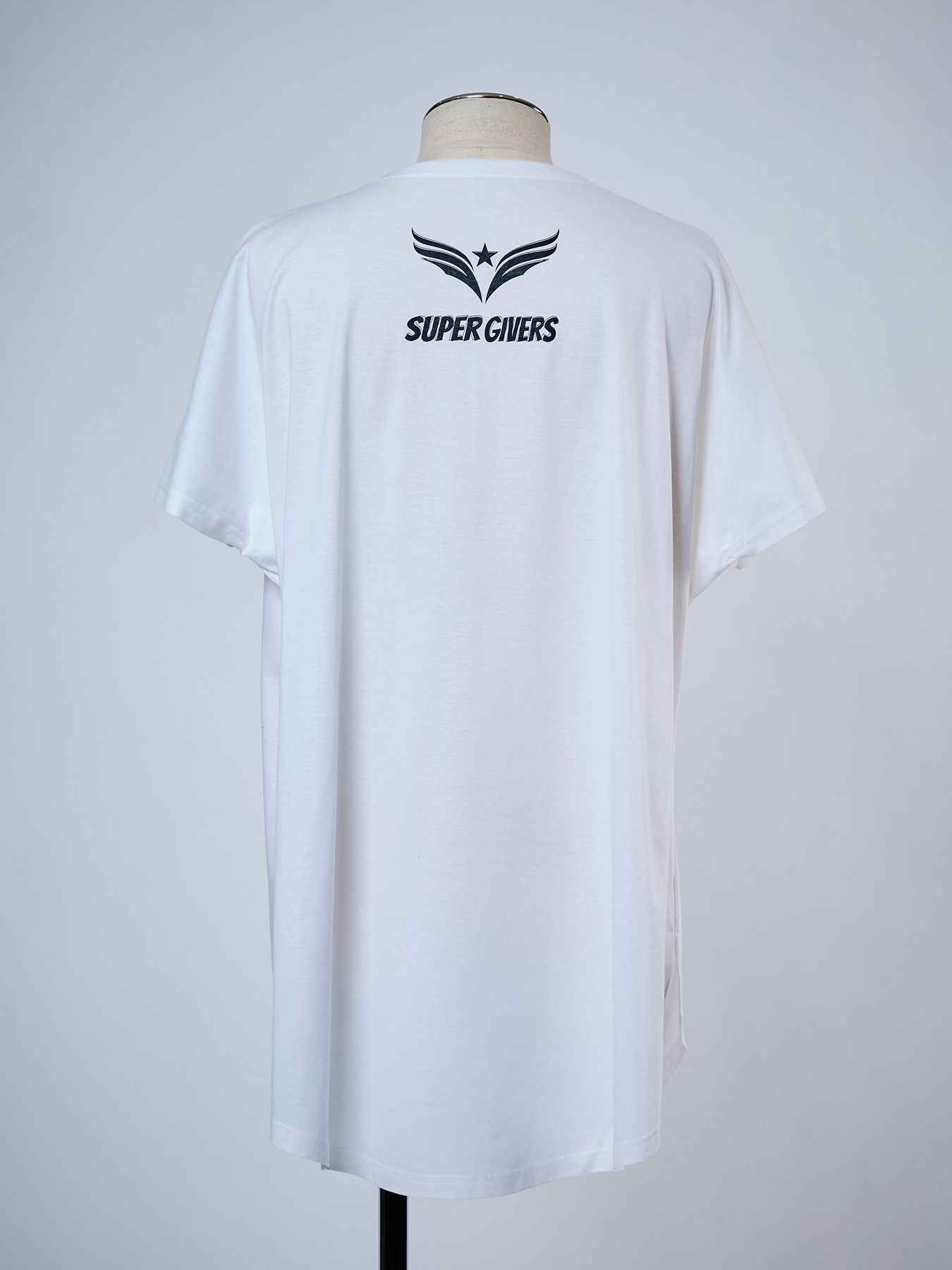 【予約品 4月26日(日) 締切】《犬猫保護活動チャリティー企画》Organic Cotton French Sleeve T / オーガニックコットン フレンチスリーブ Tシャツ / ホワイト