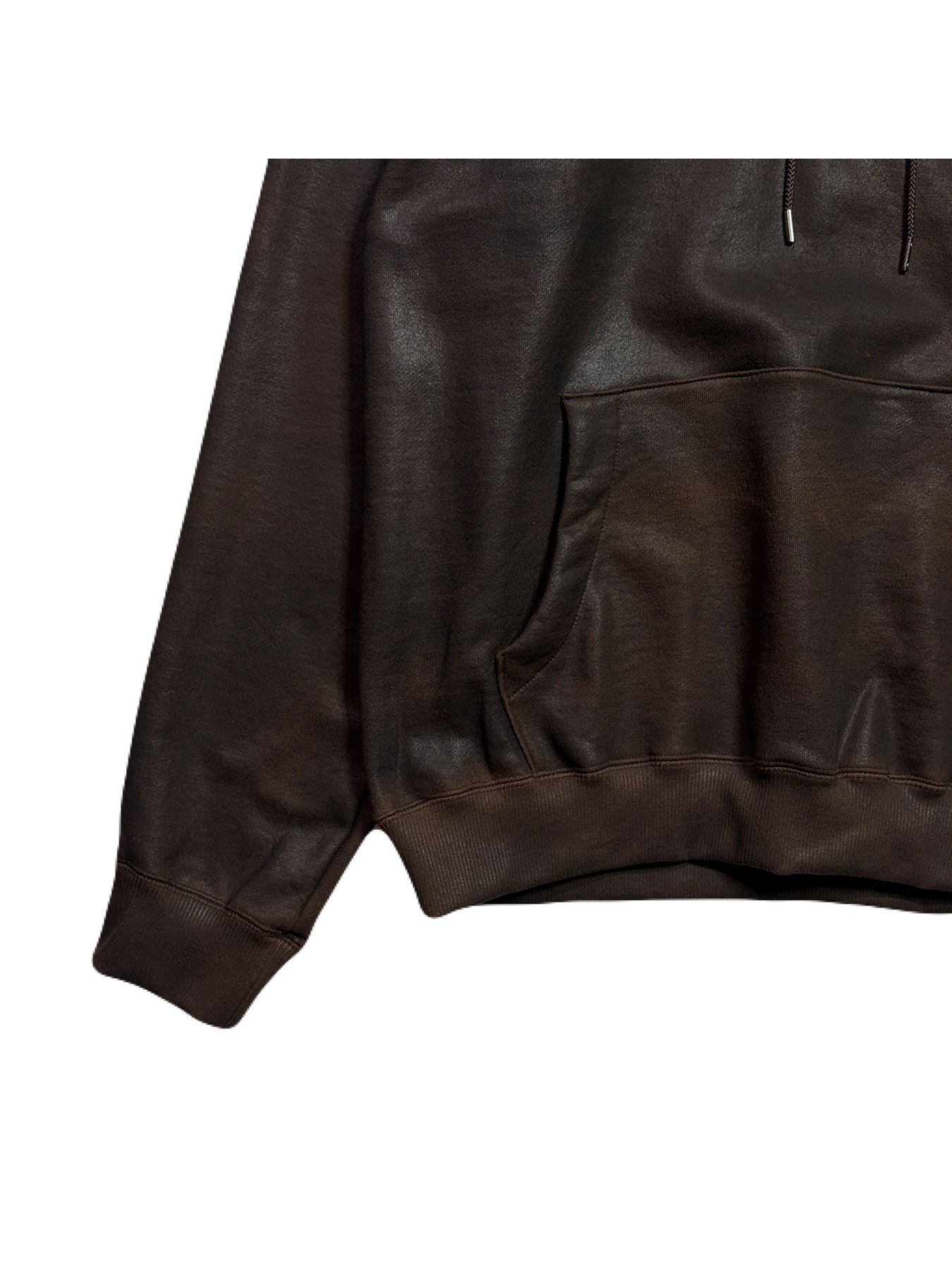 【予約品 3月9日(月) 18:00 締切】FOIL PRINT HOODIE / 箔プリント フーディ  / ブラウン