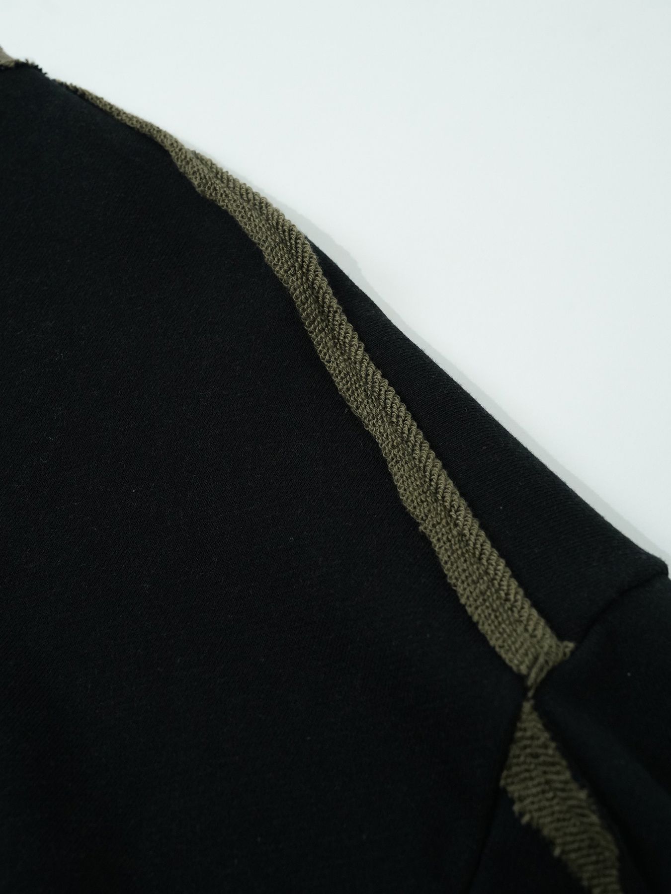 【予約品 5月6日(水) 締切】BRUTE-SWEAT / スウェットトレーナー / ブラック×ベージュ